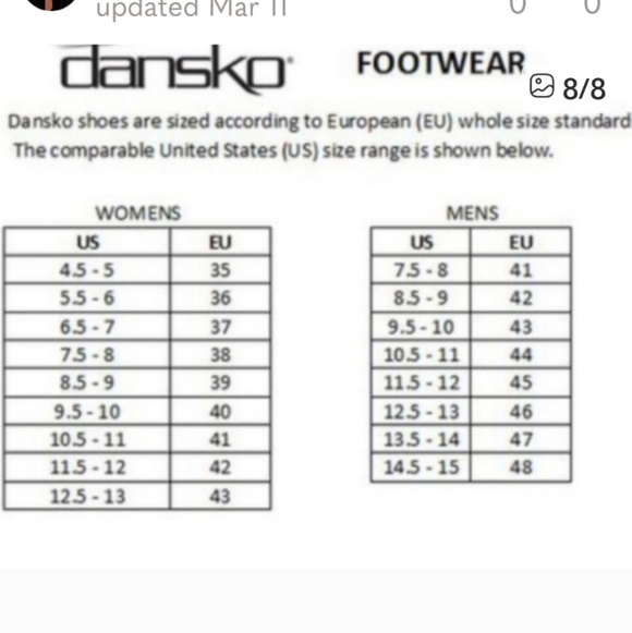 Dansko Serena Chestnut Brown Clogs/Mules Size 38 (7.5-8) - Picture 10 of 10